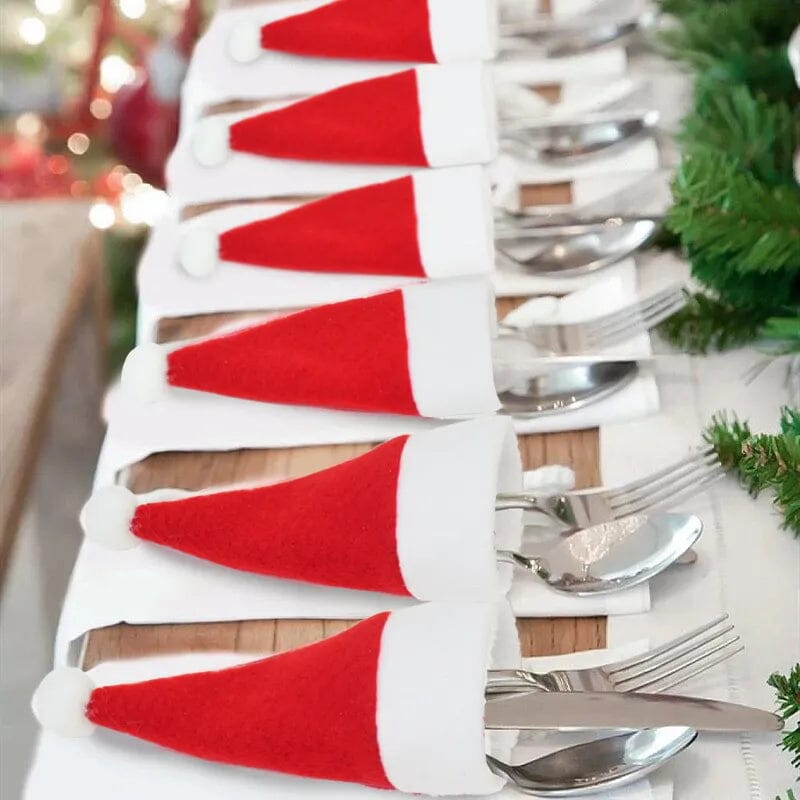Porta-Talheres Decoração Mesa Posta de Natal