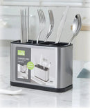 Stainless Steel Cutlery Holder - 4 Compartments