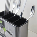 Stainless Steel Cutlery Holder - 4 Compartments