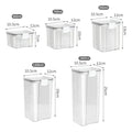 Pote Hermético para Mantimentos com Vedação e Travas - Kit com 3 (950ml)