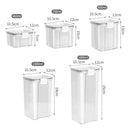 Pote Hermético para Mantimentos com Vedação e Travas - Kit com 3 (950ml)