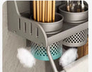 Stainless Steel Organizer Shelf for Kitchen Seasonings and Utensils