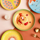 Prato Decorado em Cerâmica Frutas