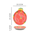 Prato Decorado em Cerâmica Frutas