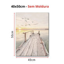 Decorative Frame for Living Room Illustrative Landscape