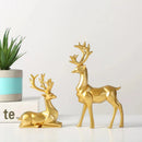 Resin Geometric Moose Sculpture