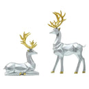 Resin Geometric Moose Sculpture