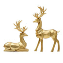 Resin Geometric Moose Sculpture