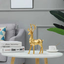 Resin Geometric Moose Sculpture