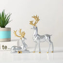 Resin Geometric Moose Sculpture