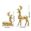 Resin Geometric Moose Sculpture
