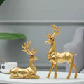 Resin Geometric Moose Sculpture