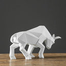 Wall Street Bull Resin Statue for Decoration