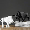 Wall Street Bull Resin Statue for Decoration
