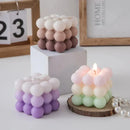 Bubble Cube Candle with Sophisticated Scents