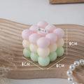 Bubble Cube Candle with Sophisticated Scents