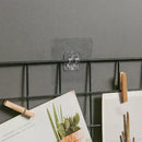 Transparent Adhesive Hooks for Hanging Objects