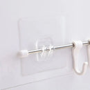 Transparent Adhesive Hooks for Hanging Objects