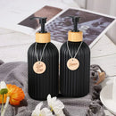 Liquid Soap Dispenser with Bamboo Pump