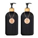 Liquid Soap Dispenser with Bamboo Pump