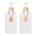 Liquid Soap Dispenser with Bamboo Pump
