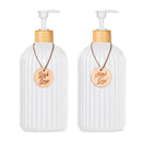 Liquid Soap Dispenser with Bamboo Pump