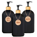 Liquid Soap Dispenser with Bamboo Pump