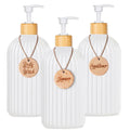 Liquid Soap Dispenser with Bamboo Pump