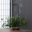 Ornamental Incense Holder with Metal and Wood Design