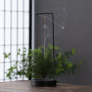 Ornamental Incense Holder with Metal and Wood Design