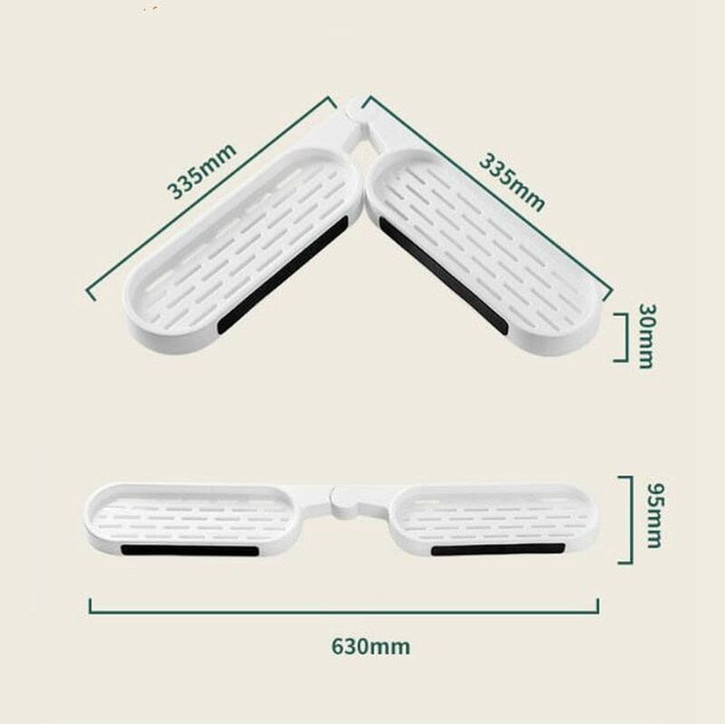 Prateleira Suporte Organizador De Canto Para Cozinha/Banheiro Multifuncional