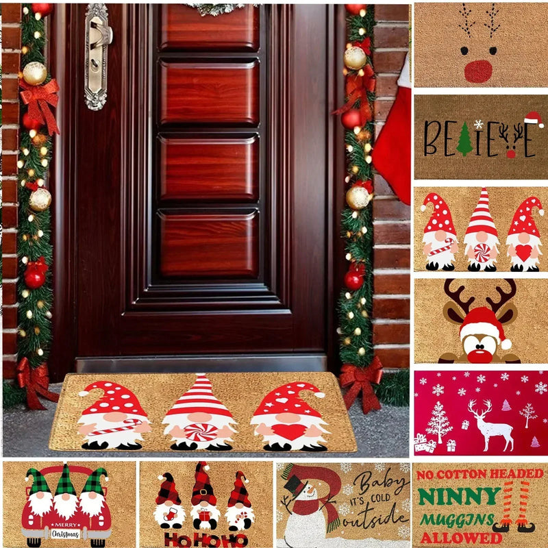 Tapete de Natal para Porta de Entrada