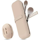 Kit com Estojo para Pincéis de Maquiagem e Case para Esponja de Maquiagem em Silicone