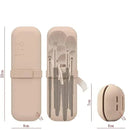 Kit com Estojo para Pincéis de Maquiagem e Case para Esponja de Maquiagem em Silicone