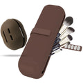 Kit com Estojo para Pincéis de Maquiagem e Case para Esponja de Maquiagem em Silicone
