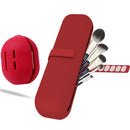 Kit com Estojo para Pincéis de Maquiagem e Case para Esponja de Maquiagem em Silicone