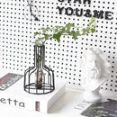 Pequeno Vaso de Flor de Metal Estilo Nórdico