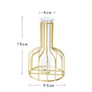 Pequeno Vaso de Flor de Metal Estilo Nórdico