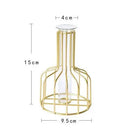 Pequeno Vaso de Flor de Metal Estilo Nórdico