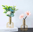 Pequeno Vaso de Flor de Metal Estilo Nórdico