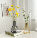 Pequeno Vaso de Flor de Metal Estilo Nórdico