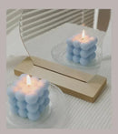 Vela Aromática de Soja Estilo Cubo de Bolhas para Decoração e Lazer