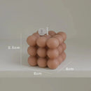 Vela Aromática de Soja Estilo Cubo de Bolhas para Decoração e Lazer