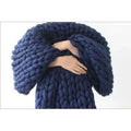 Chunky Merino Wool Blanket for Cozy Comfort