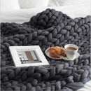 Chunky Merino Wool Blanket for Cozy Comfort