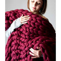 Chunky Merino Wool Blanket for Cozy Comfort
