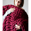 Chunky Merino Wool Blanket for Cozy Comfort
