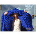 Chunky Merino Wool Blanket for Cozy Comfort